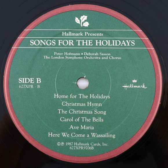Hallmark Presents Songs For The Holidays, 1987 Christmas LP Record 627XPR9706B - Picture 10 of 16